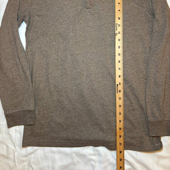 Men's Weatherproof Vintage, Long Sleeve Henley, Size M, Brown, Casual, Classic - Picture 7 of 11